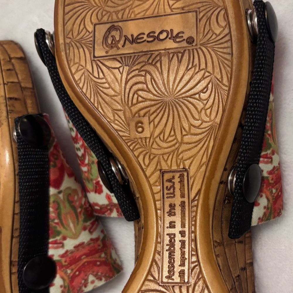 Onesole Corky Leisure Soft Step Wedge Sandals--EUC--6 - Picture 14 of 14